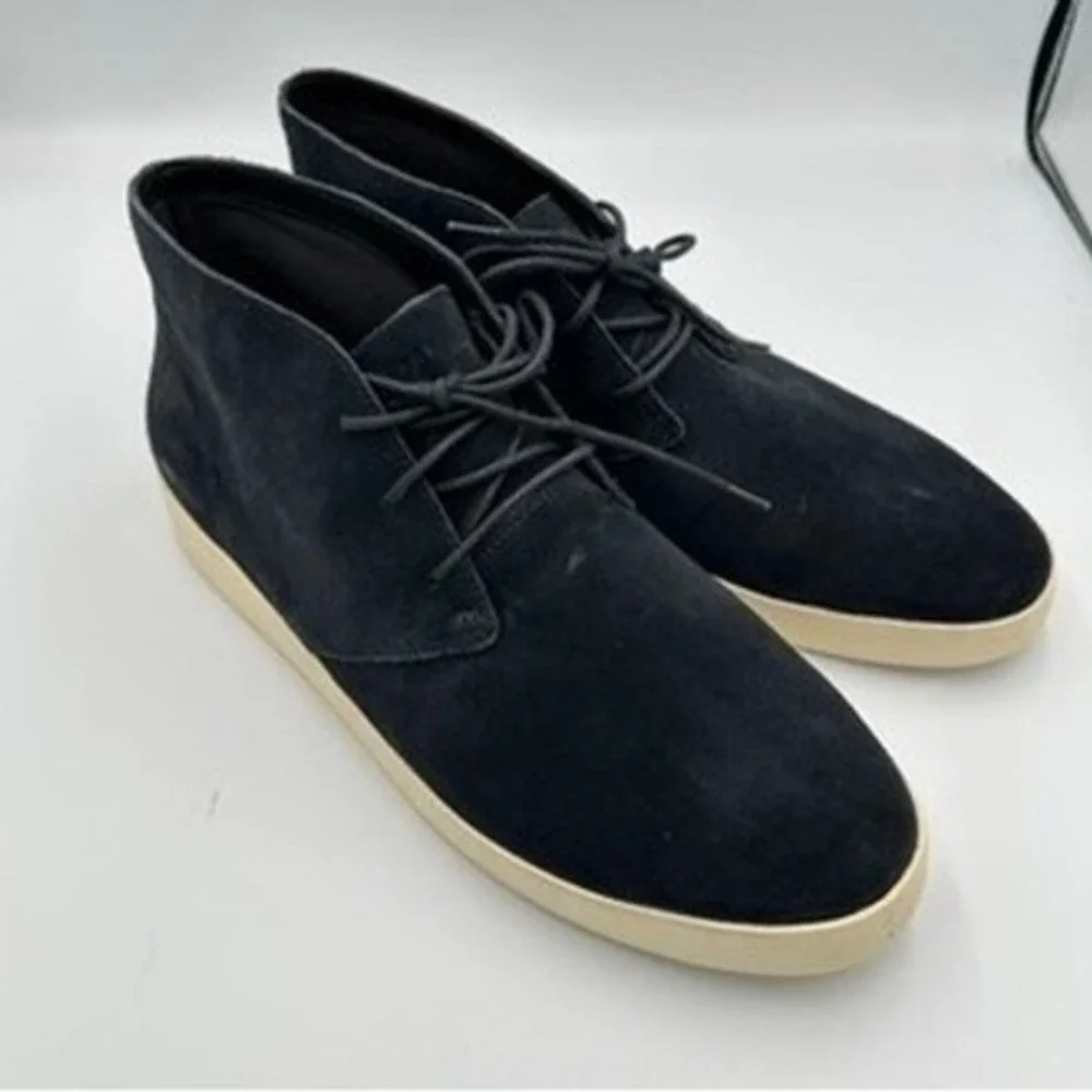 Everlane Size 12.5 Desert Boot Black Suede‎ Leather Chukka Casual Classic NIB